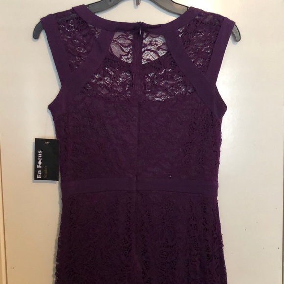 Purple Plum Lace Dress - Picture 4 of 5